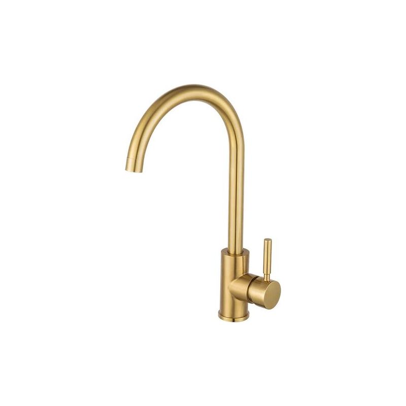 Taishengda Einhebel-küchenarmatur Aus Edelstahl, 360° Schwenkbar, Hochdruck-küchenarmatur, Gold