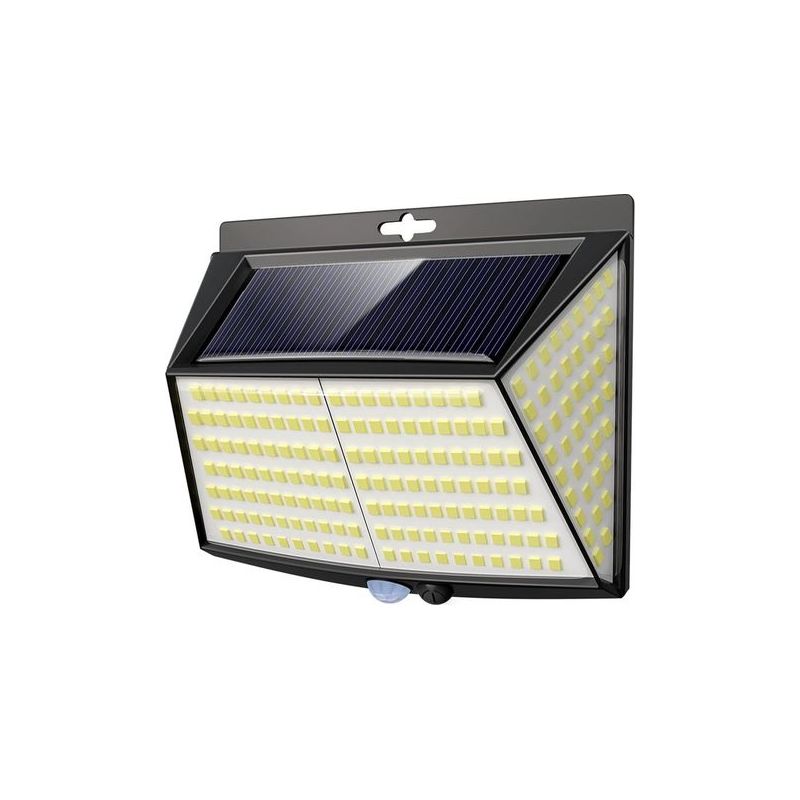 Taishengda - Packung Mit 228 Led-solar-sicherheitsleuchten Für Den Außenbereich, Wasserdicht, Mit Stromanschluss Für Wand, Terrasse, Hof, Garage (kaltweiß)