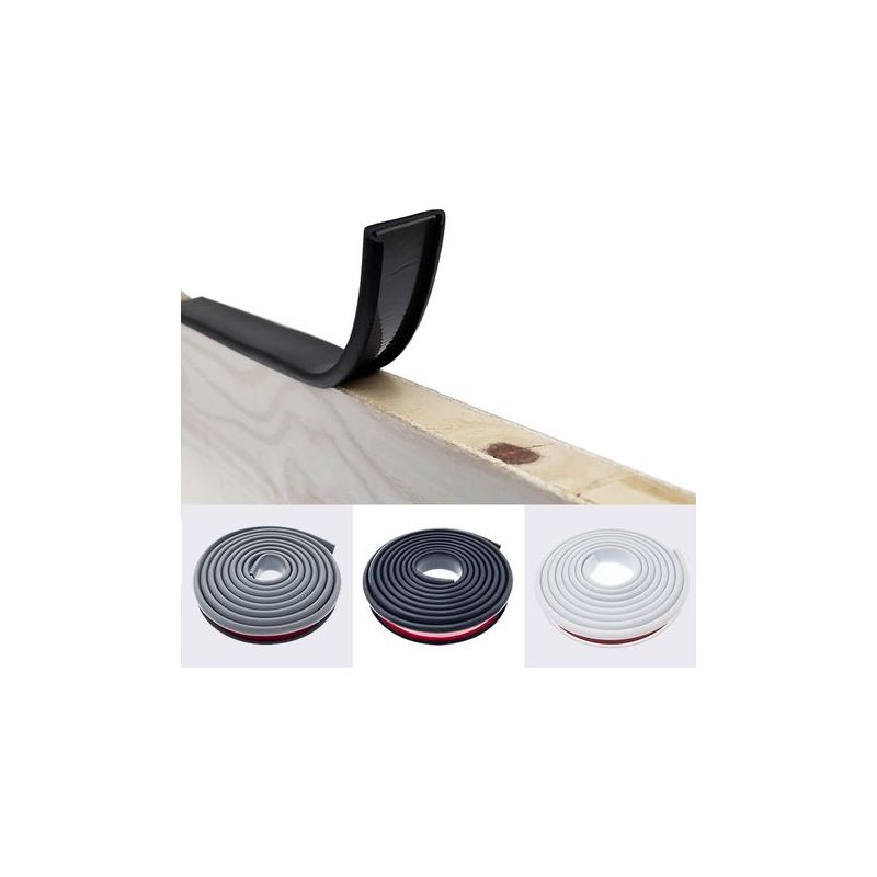 Taishengda 2m Klebe-melamin-kantenband – 25 Mm – Flexibles Tpe-silikon – Kantenschutz Für Möbel – Einfache, Werkzeuglose Montage