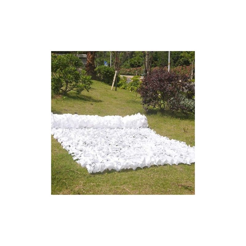 Taishengda – Sonnenschutznetz Für Den Garten, Tarnnetz, Schattierungsnetz, Sonnensegel, Planenzelt, Isolierung Für Gewächshäuser, Doppellagig, Weiß, 3 X 6 M