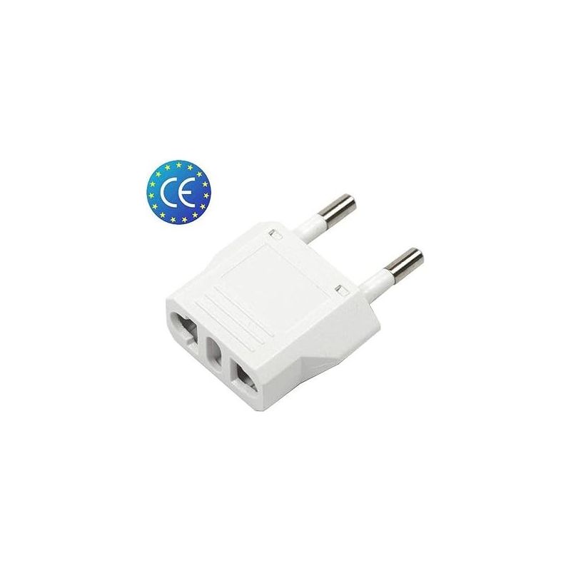 Taishengda – 2er-pack Us-, Au-, Eu-auf-eu-euro-europa-reiseadapter (weiß)