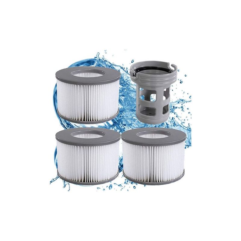 Taishengda – Set Mit 3 Ersatzfiltern Für Mspa, Filterkartusche, Filter + Filterhalter Im Lieferumfang Enthalten, Originalzubehör Für Mspa, Upgrade-kit Bis 2019