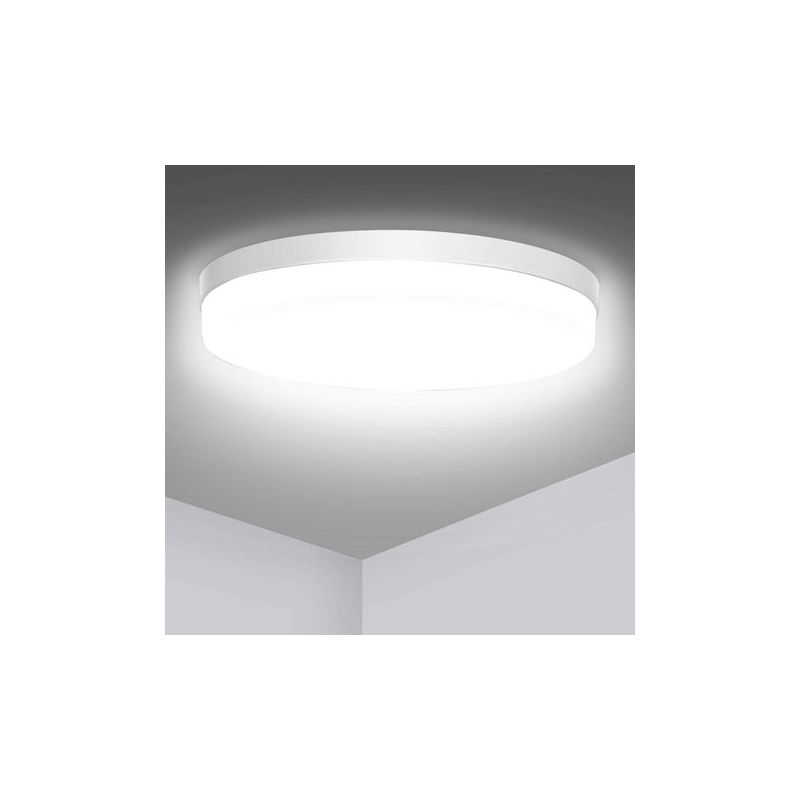Taishengda-led-deckenleuchte, [infrarot-körpererkennung] 22 Cm - 15 W Weiß, Ip54 Wasserdicht, Runde Led-deckenleuchte, Geeignet Für Küche, Badezimmer, Schlafzimmer, Balkon, Flur, Wohnzimmer.