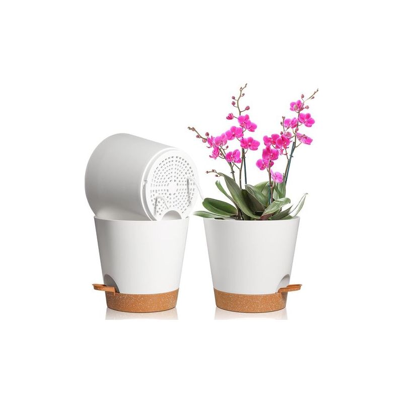 Taishengda-3 Kunststoff-gartenscheren, 20 Cm, Weiß, Selbstreigo Mit Unterlegscheibe Und Trockensystem, Geeignet Für Den Innen- Und Außenbereich, Balkon Und Garten