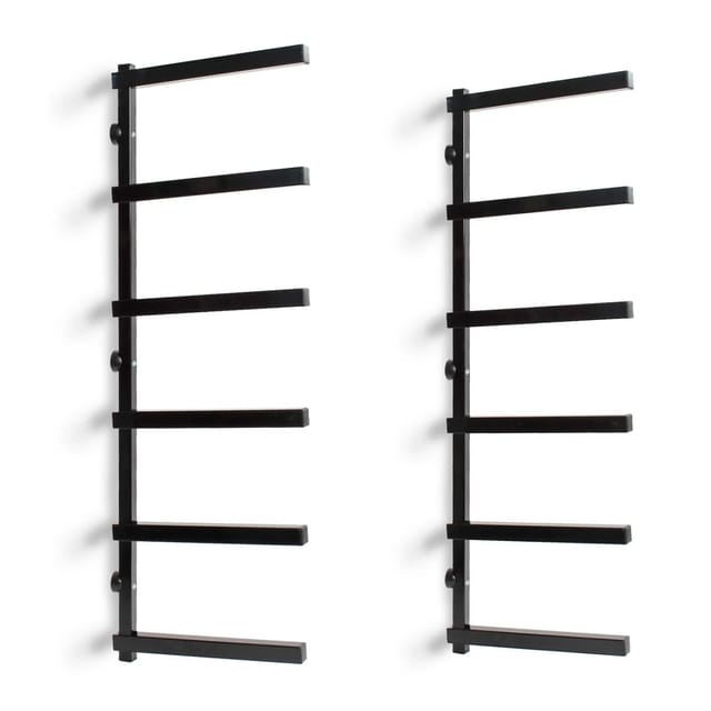 Metallregal zur Holzlagerung, 300 x 30 x 1025 mm, Kragarmregal mit 6 Etagen, Schwerlastregal 50 kg pro Ebene in Schwarz - Xpotool