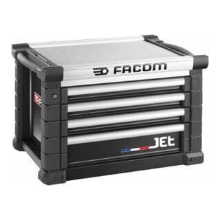 FACOM Werkzeugtruhe JET mit 4 Schubladen, 3 Module pro Schublade, schwarz (RAL 9005)