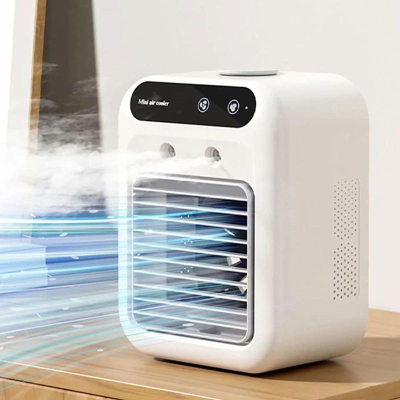 Tragbarer Mini-usb-ventilator Mit 500-ml-wassertank Und Luftbefeuchter Fürs Schlafzimmer
