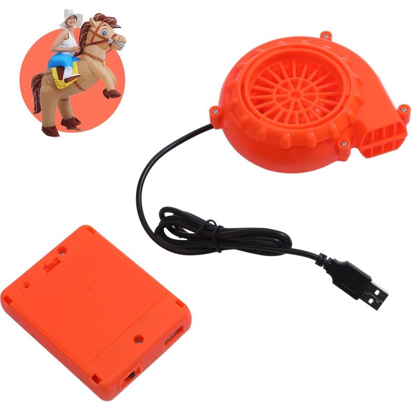 Universeller Ersatzlüfter Für Aufblasbare Kostüme, Mini-usb-lüfter Mit Batteriefach, Luftpumpe Für Kostüme, Dinosaurier, 6 V Gleichstrom, 4,8 W