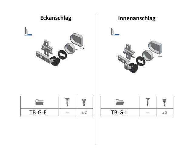 Ms Beschläge - Set Topfbänder Glastürscharniere 26mm Topf Vitrinenscharnier Innenanschlag Rund