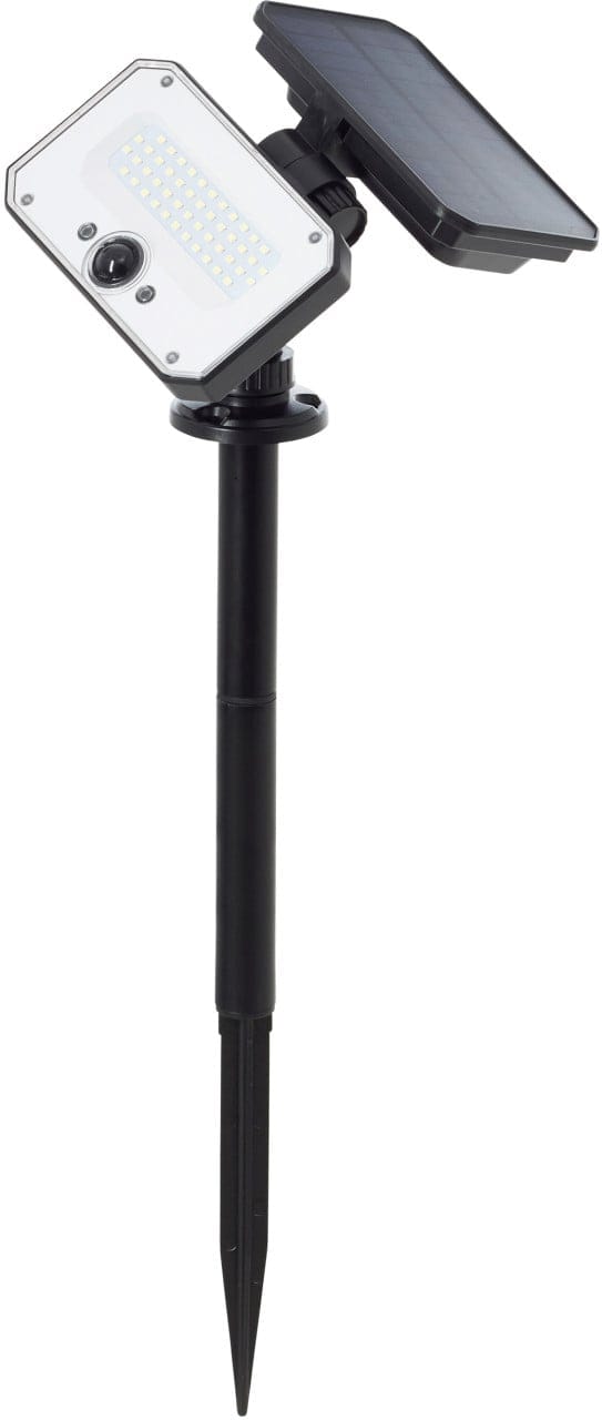Brilliant - led Solarleuchte Joplin led Außenspießleuchte, Solar, 54 cm, 1100 lm, 4100 k, schwarz