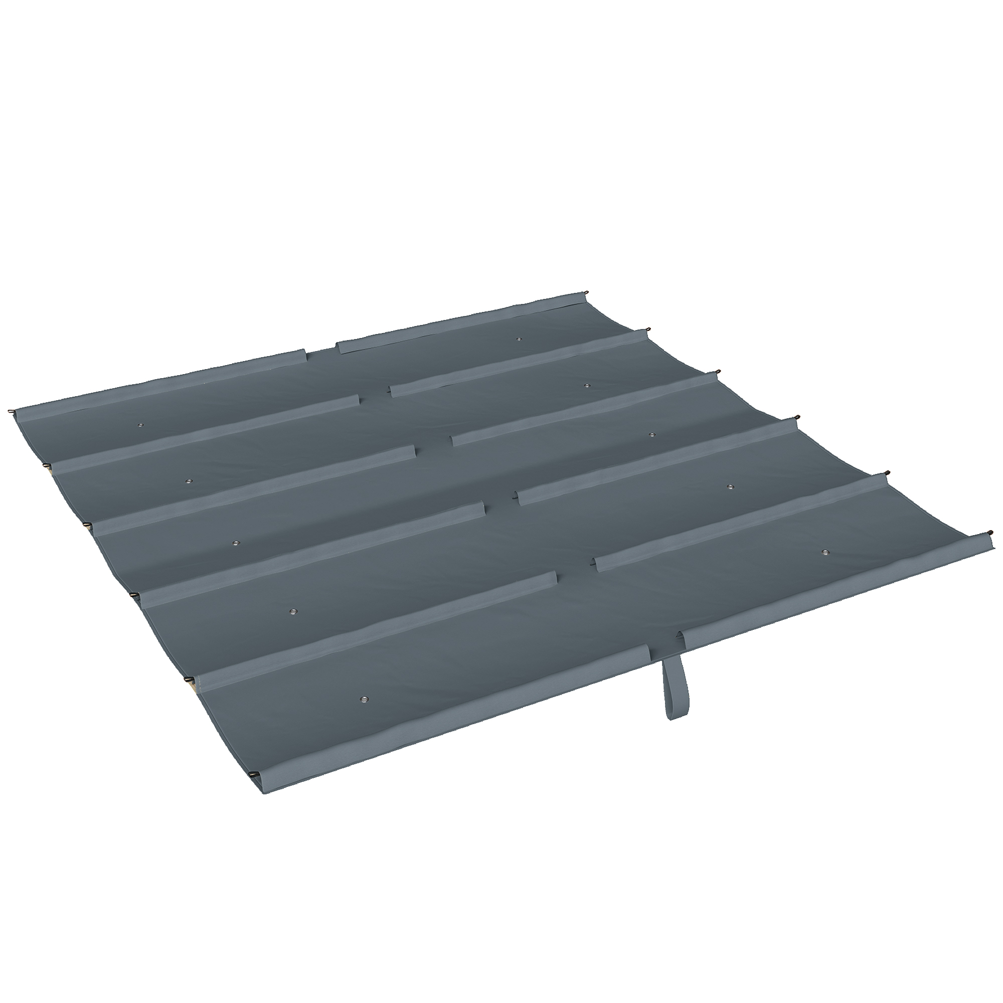 Pergola-dachüberdachung, 3 X 3 M, Einziehbar, 180 G/m³ Polyester, Uv-schutz 30+, Dunkelgrau