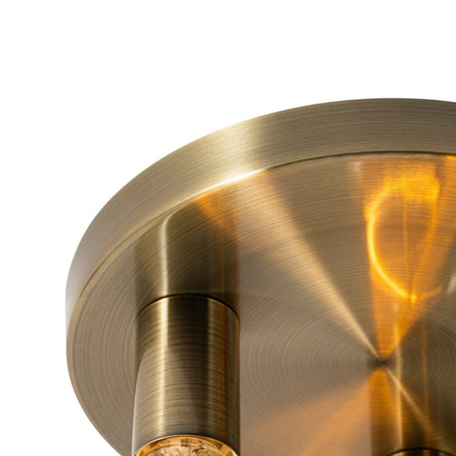 Moderne Deckenleuchte Bronze rund - Facil