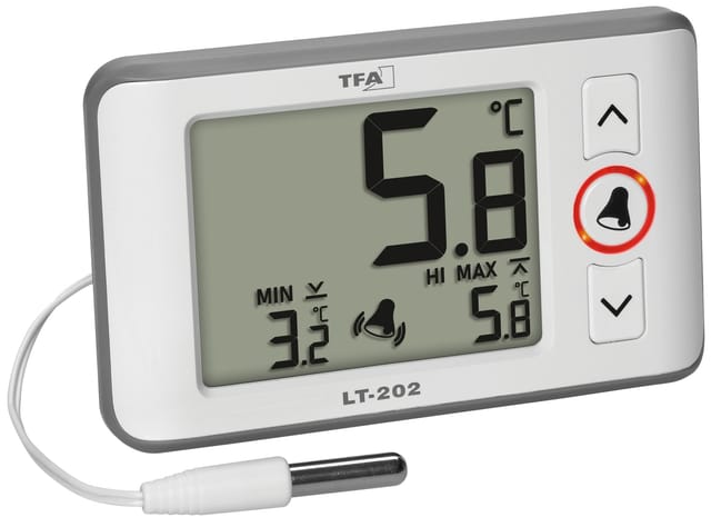 Digitales Profi-Thermometer mit Kabelfühler lt 202 Thermometer Weiß 30.1052.02 - Tfa Dostmann