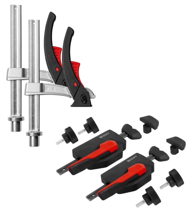 Aktionsset mit Spannwerkzeugen zum Arbeiten auf dem Tisch Bessey mft-a Spann-Weite (max.):150 mm Au