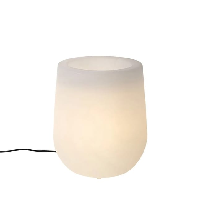 Außenstehleuchte Blumentopf weiß IP44 - Blumentopf