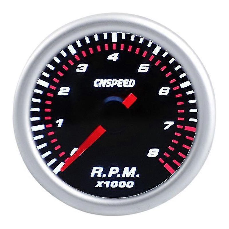 2-zoll (52 Mm) Kfz-drehzahlmesser, Drehzahlmesser 0-8000 U/min, 12 V, Universell, Mit Weißer Led-anzeige.