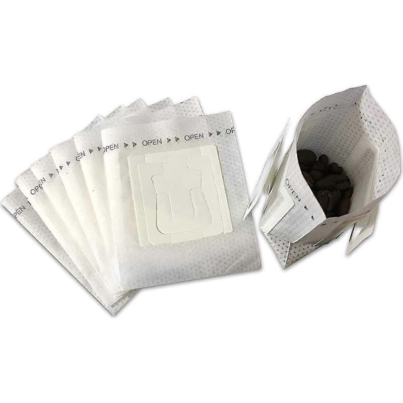 50 Tragbare Kaffeefilterbeutel Aus Papier Zum Aufhängen An Den Ohren Für Die Individuelle Zubereitung Von Einweg-filterkaffee.