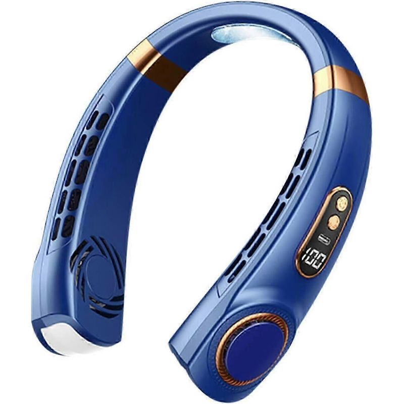 Leiser Und Wiederaufladbarer Tragbarer Usb-nackenventilator Für Outdoor-sportaktivitäten, Klingenlos Und Mit Hoher Belüftungsleistung - Szs0867