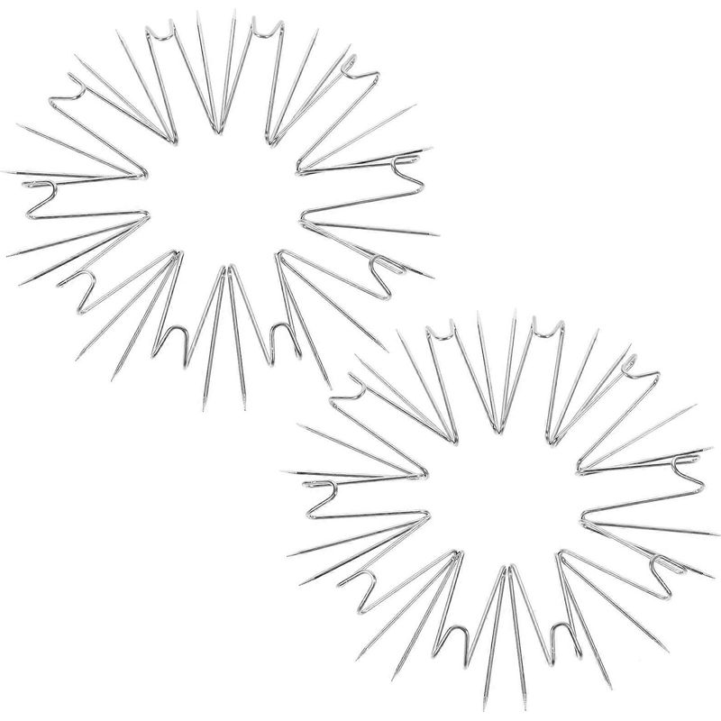 20 Wandhaken Aus Edelstahl Für Stoffpaneele, Mit Bilderhaltern (silber)