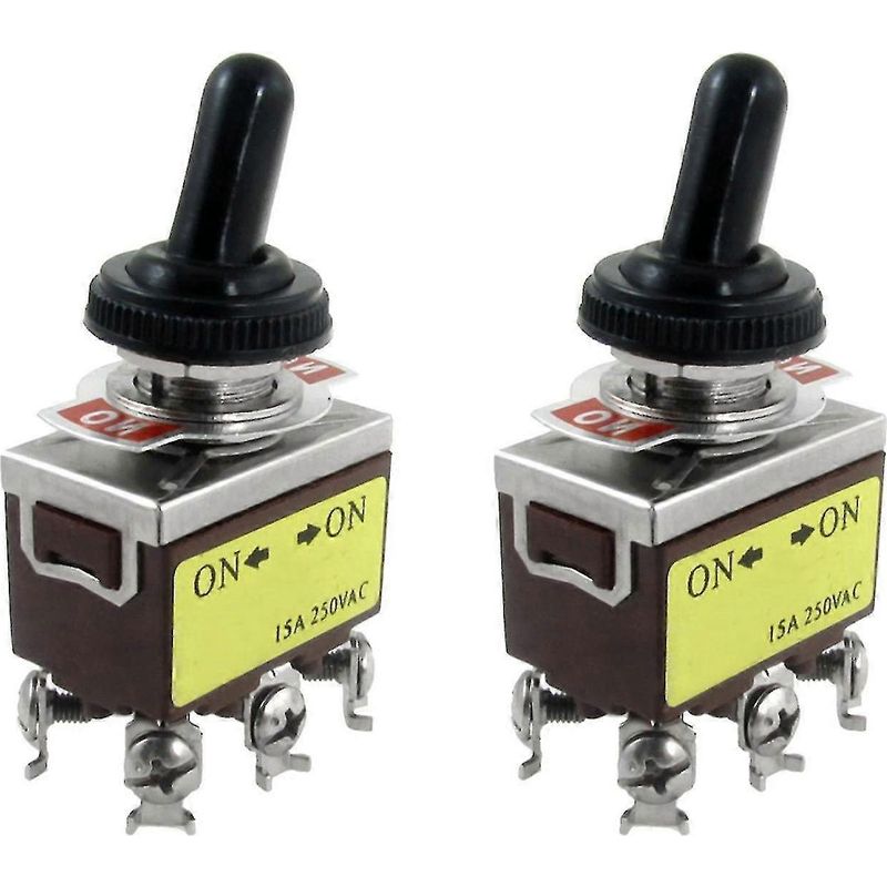2 Dpdt-2-positionen-kippschalter, 250 V Ac, 15 A, Mit Schutz