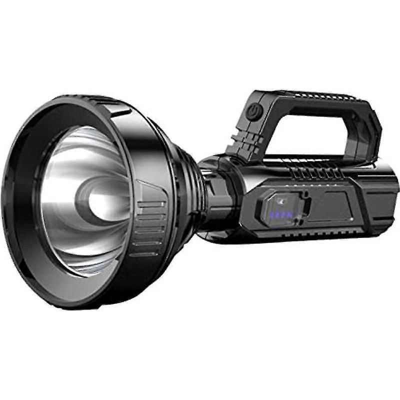 Mgcok Ultrahelle, Wiederaufladbare Led-taschenlampe, 90.000 Lumen, Tragbarer Scheinwerfer, Wasserdichte Taktische Taschenlampe (ipx6) (schwarz) 37
