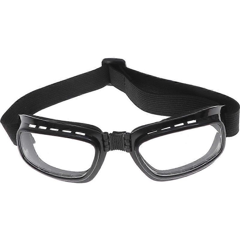 Schutzbrille Für Snowboarden, Skifahren, Radfahren, Motorradfahren Und Fahrradfahren (schwarzer Rahmen Und Klare Gläser)