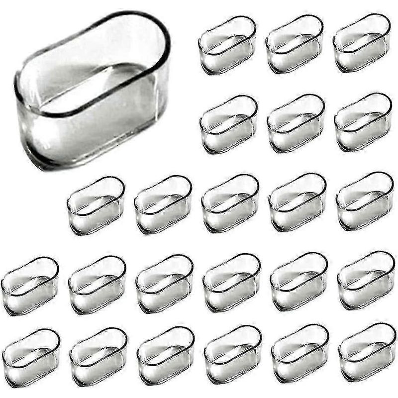 Set Mit 30 Ovalen Silikon-stuhlbeinkappen – Schutzpads Für Möbel- Und Tischbeine
