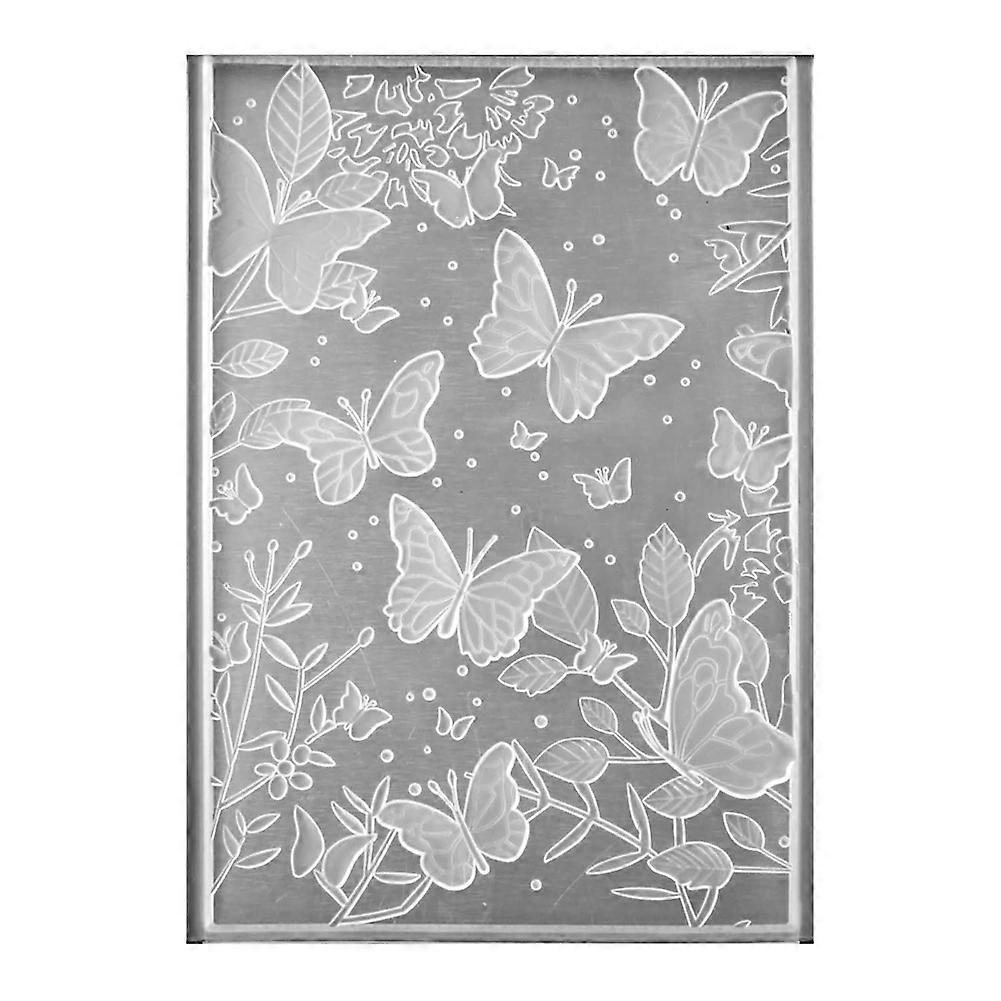 3d-prägefolder, Strukturierte Schablone Mit Blume, Blatt Und Schmetterling, Für Kartenherstellung Und Scrapbooking.