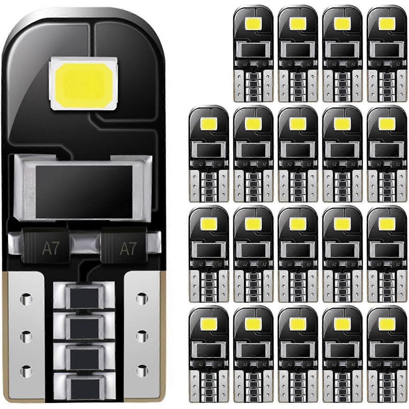 Packung Mit 20 W5w 168 194 T10 2835 Canbus 2 Smd-led-lampen Für Auto-deckenleuchten, Leselampen Und Parkleuchten