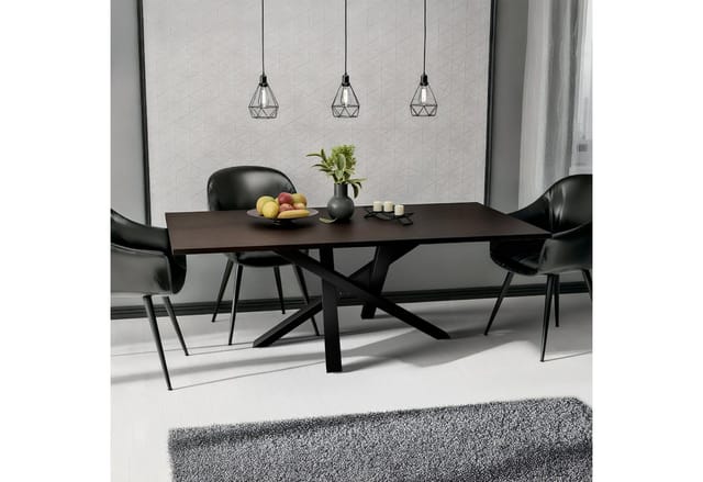 Tischbeine Finney schwarz 120x60x72 cm