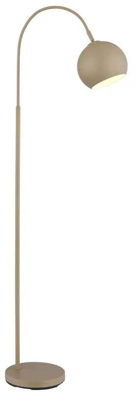Globo Lighting - Stehleuchte Bogenstehlampe Stehlampe sandfarben Bogenlampe Wohnzimmer, Metall, 1x E27 Fassung, LxBxH 46x25x150 cm
