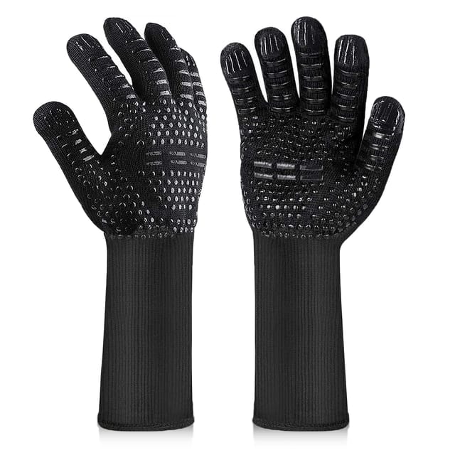 Freosen - Hitzebeständige Grillhandschuhe, hitzebeständige Ofenhandschuhe, hitzebeständige und rutschfeste Küchenhandschuhe für bbq, Grill, Backen,