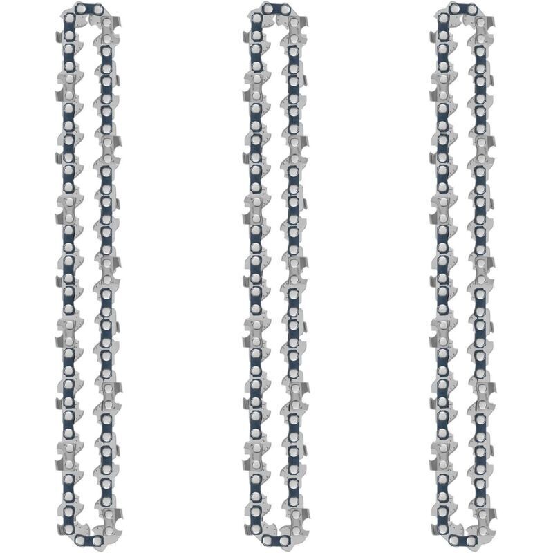 3pcs 6 Pouces 1/4 36 Mini Tronçonneuse Électrique Sans Fil Chaîne De Scie À Chaîne Pour La Coupe Du Bois Branches D'Arbres Élagage Cour Jardinage