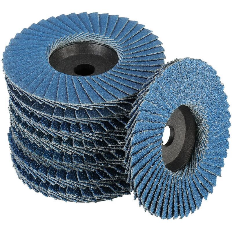 Lot De 8 Disques Abrasifs À Lamelles 76mm – Grain 40/60/80/120 – Pour Métal, Acier Et Bois – Meulage Précis Sans Bavures