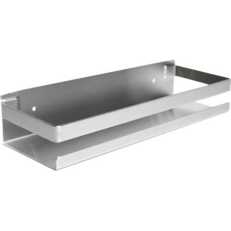 Panier De Douche - Caddy De Douche De Salle De Bain - Porte-shampooing - Sans Perçage - Panier De Douche Rectangulaire (argent, 30 Cm)