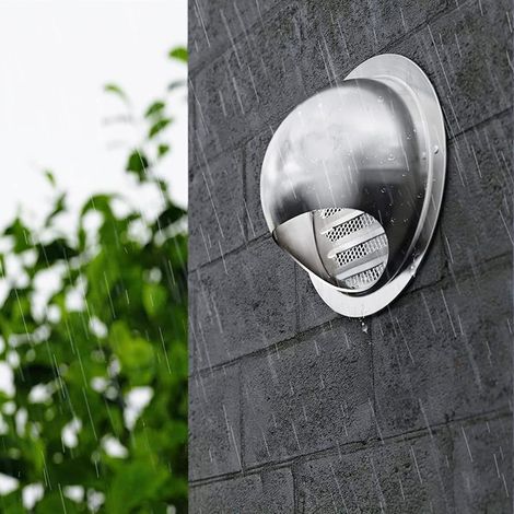 Grille De Ventilation Ronde En Acier Inoxydable - Grille Anti-insectes Murale Extérieure Pour Hotte Cheminée Stable Durable