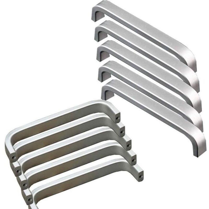 L'10 Pcs Poignée De Meuble Cuisine Inox Poignet De Porte Cuisine Universel Poignet Tiroir Meuble En Aluminium Poignée Baton De Porte Exterieure Avec 20 Vis Pour Cuisine Armoire Porte Placard