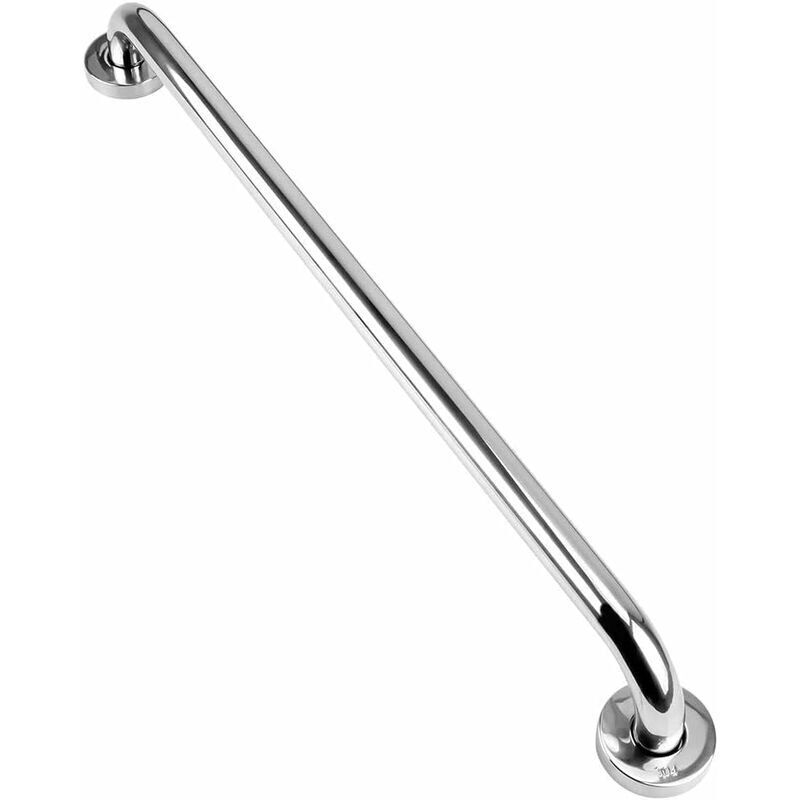 Barre De Maintien 60 Cm En Acier Inoxydable 304 – Charge Max 300 Lb – Finition Chromée Pour Salle De Bain Et Douche – Vis Dissimulées