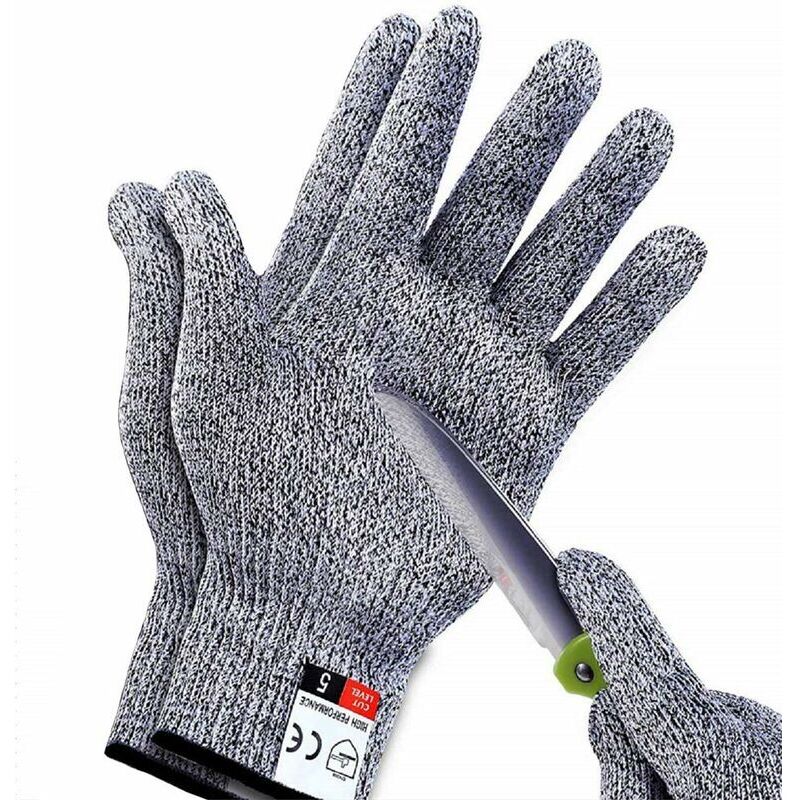 Gants De Travail Anti-coupures Niveau 5 – Matériau Nylon Élastique – Pour Cuisine, Jardinage Et Menuiserie – Taille L