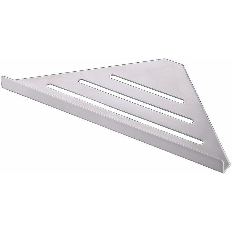 Étagère De Douche En Acier Inoxydable – Montage Mural Facile – Dimensions 305 X 155 X 18 Mm – Design Angle 90° Pour Gain De Place - 0zof9nveg