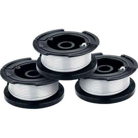 Lot De 3 Bobines De Coupe Pour Black+decker - Remplacement Af-100 Af-100-3zp Fil De Nylon Débroussailleuse