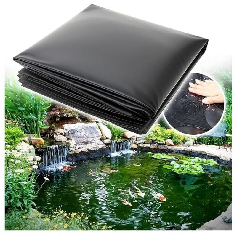 Liner Pour Bassin À Poissons 3 M X 2 M – Épaisseur 20s (0.20 Mm) – Matériau Hdpe Résistant Aux Uv Et Racines – Imperméabilisation Durable