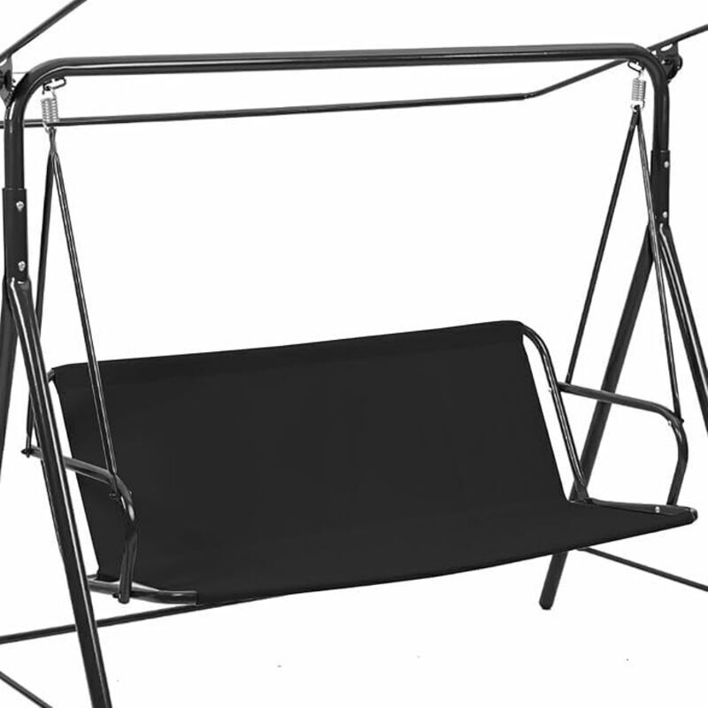 1pcs (138x50x50 Cm, Noir)housse De Siège De Balancelle, Toile De Balancelle Jardin, Imperméable Couverture De Siège Balançoire, Housse Coupe-vent, De Rechange Pour Chaise Extérieur