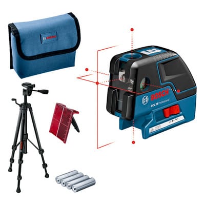 Bosch - Punktlaser gcl 25 Professional im Set mit Schutztasche + Baustativ bt 150