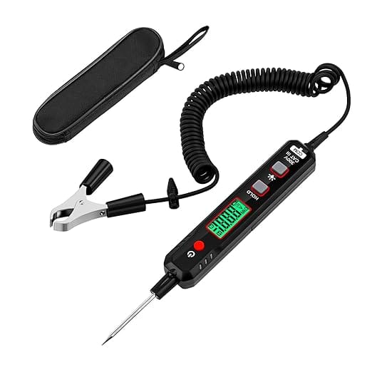 Smart Auto Spannungsprüfer Stift, 0,8v-100v Dc Mit Hintergrundbeleuchtung, Digital Prüflampe Kfz Mit Taschenlampe Maßnahmen Polarität Kontinuität, Für Autobatterie