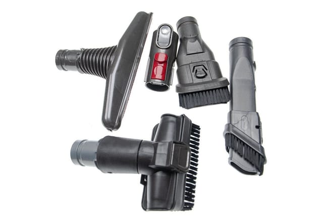 vhbw 5-tlg. Düsen-Set kompatibel mit Dyson V11 Advanced, V10 Total Clean, V8 Absolute, V10 Absolute Staubsauger Rot Schwarz Grau