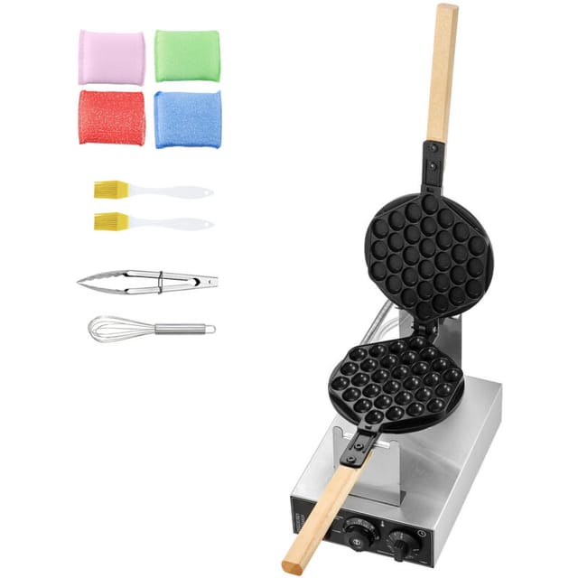 Mophorn - Kommerzielles Bubble-waffeleisen Von – Kreieren Sie Köstliche Leckereien. Die 1400-w-maschine Backt Antihaftbeschichtete Eierpfannkuchen, Ist Um 180° Drehbar Und Verfügt Über Eine Temperatur