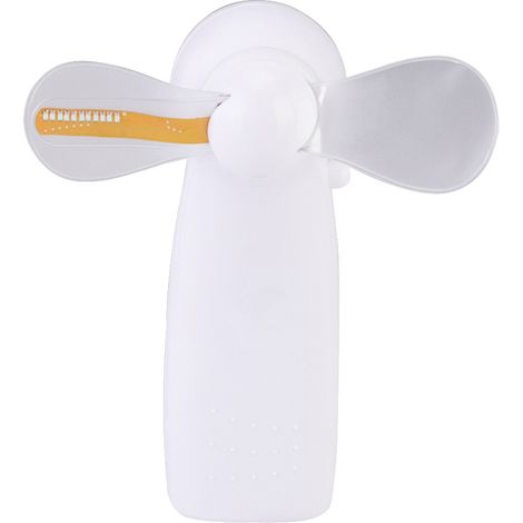 1 Mini-ventilator Mit Led-funktion, Geräuscharm, Im Cartoon-design, Für Zuhause, Büro Und Den Außenbereich