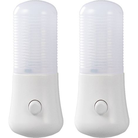 1 Led-nachtlicht, Dimmbare Steckdose, Lichtsensor, Schlüsselschalter, Kinderzimmer/flur