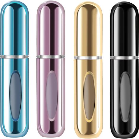 Nachfüllbarer Mini-reiseparfümzerstäuber – Nachfüllbarer Reiseparfümzerstäuber Mit Pumpe (5 Ml, 4 Stück)